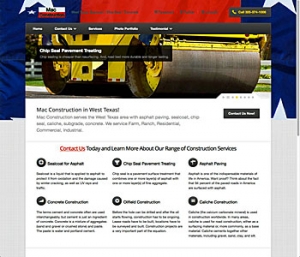 MacConstructionWestTexas.com Client Screenshot